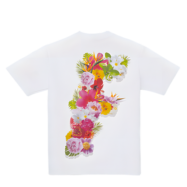 White “Big F” Floral Arrangement Tee