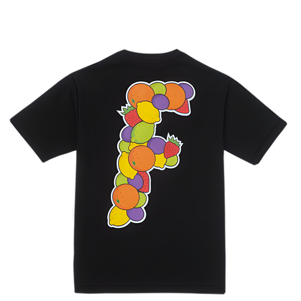 Black “Big F” Assorted Fruits Tee