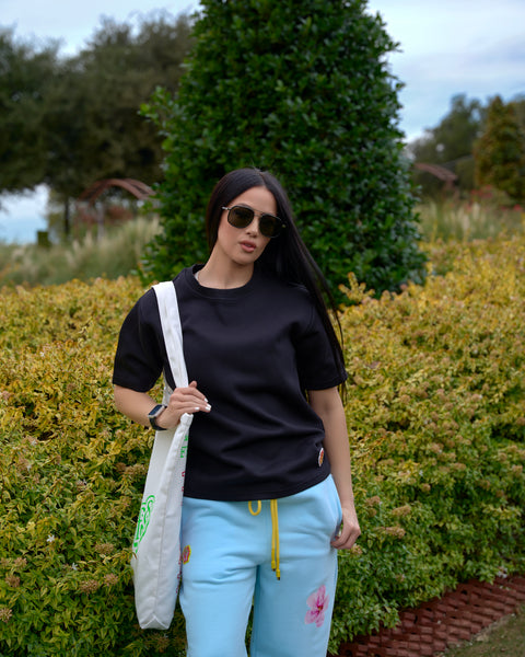 Black “Big F” Assorted Fruits Tee