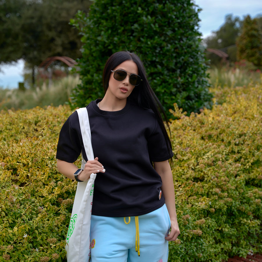 Black “Big F” Assorted Fruits Tee
