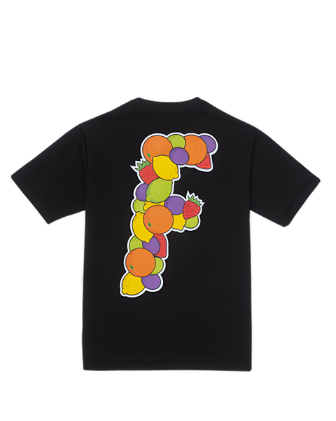 Black “Big F” Assorted Fruits Tee