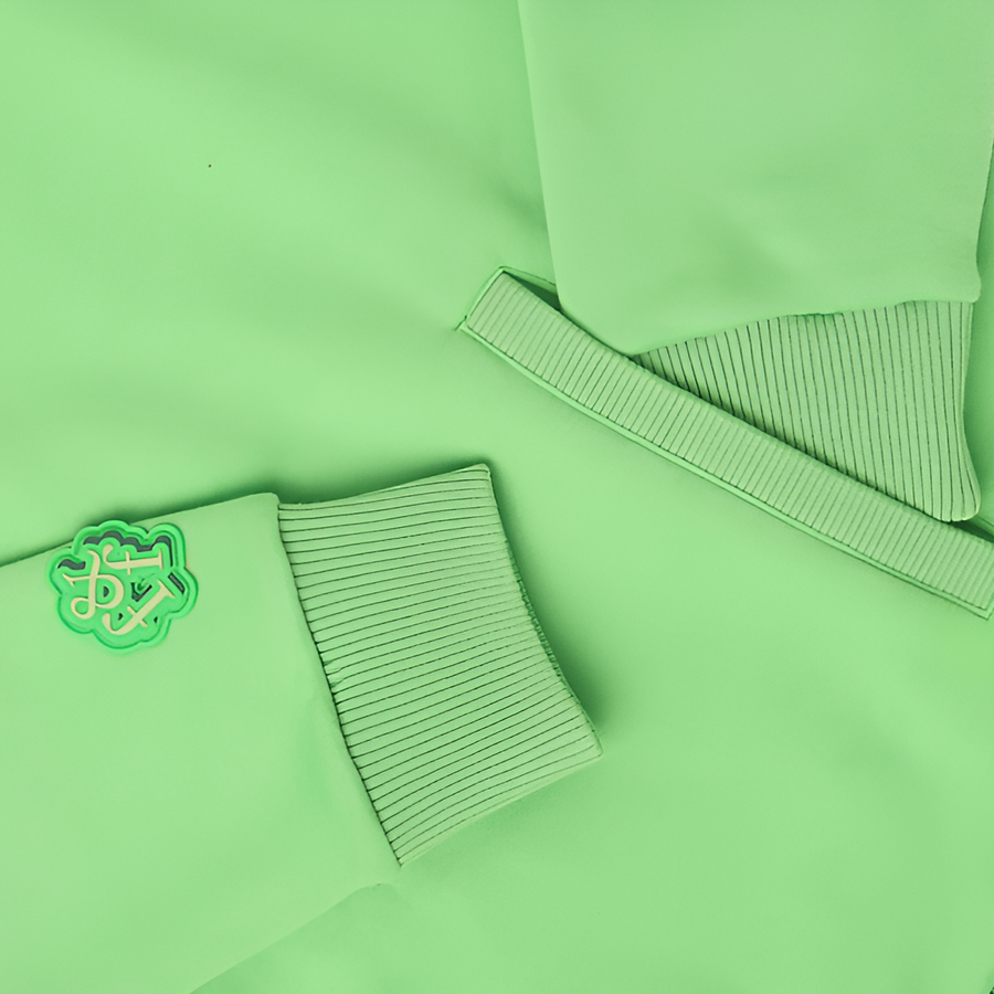 Green Florals Crewneck Sweater