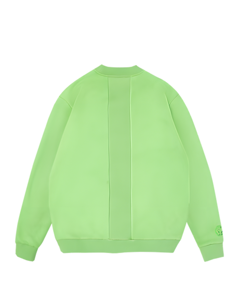 Green Florals Crewneck Sweater