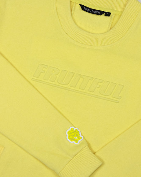 Yellow Fruitful Crewneck Sweater